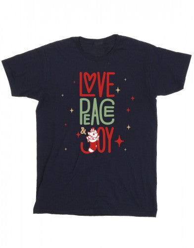 Front - Disney Mens The Aristocats Marie Love Peace Joy T-Shirt