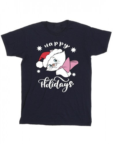 Front - Disney Mens The Aristocats Happy Holidays T-Shirt