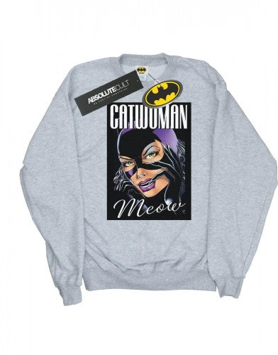 Front - DC Comics Mens Batman Catwoman Feline Fatale Cotton Sweatshirt