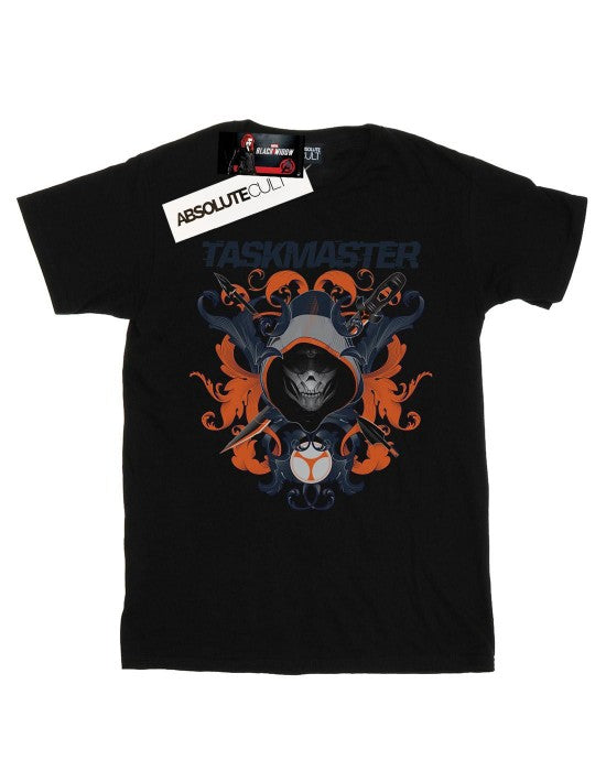 Front - Marvel Womens/Ladies Black Widow Movie Taskmaster Oriental Cotton Boyfriend T-Shirt
