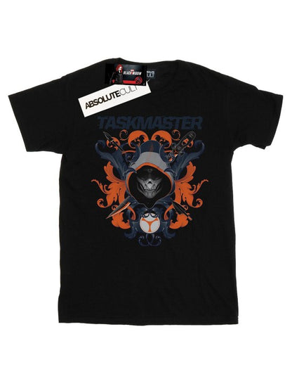 Front - Marvel Womens/Ladies Black Widow Movie Taskmaster Oriental Cotton Boyfriend T-Shirt