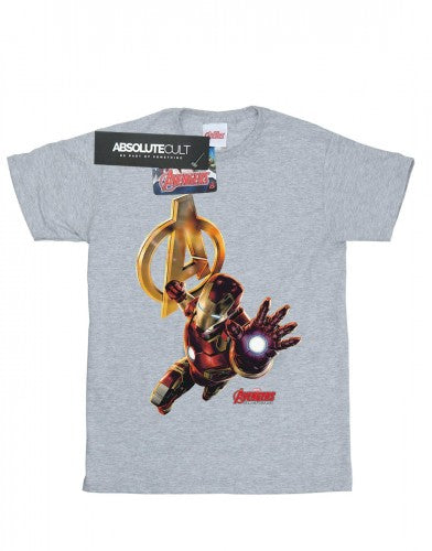 Front - Marvel Mens Iron Man Pose T-Shirt