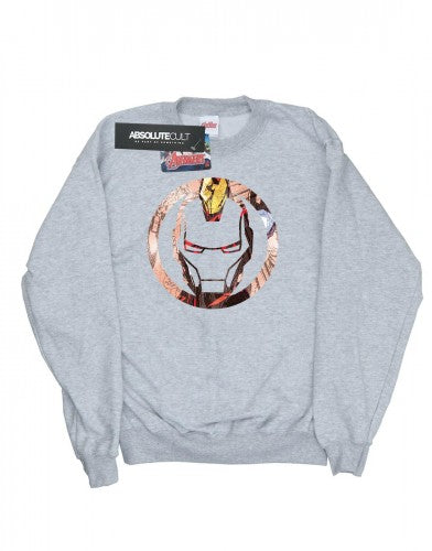 Front - Marvel Womens/Ladies Iron Man Montage Symbol Sweatshirt