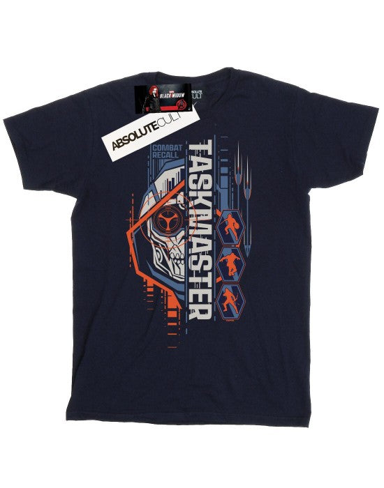 Front - Marvel Womens/Ladies Black Widow Movie Taskmaster Combat Recall Cotton Boyfriend T-Shirt