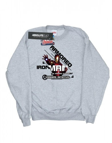 Front - Marvel Womens/Ladies Iron Man Armored Avenger Sweatshirt