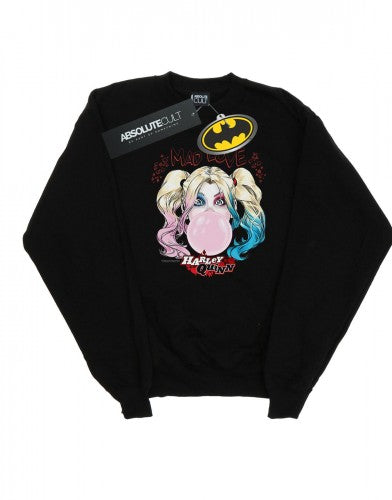 Front - DC Comics Mens Harley Quinn Mad Love Cotton Sweatshirt
