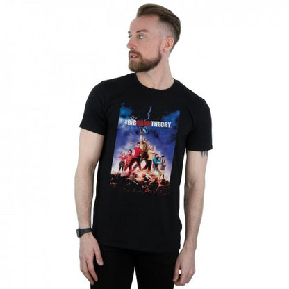 Black - Back - The Big Bang Theory Mens Character Poster T-Shirt