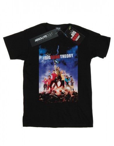 Front - The Big Bang Theory Mens Character Poster T-Shirt