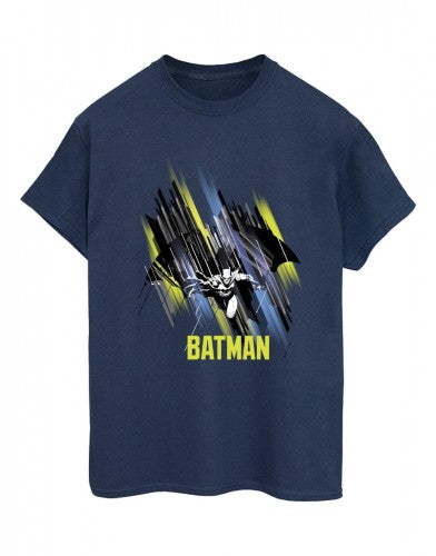 Front - DC Comics Womens/Ladies Batman Flying Batman Cotton Boyfriend T-Shirt
