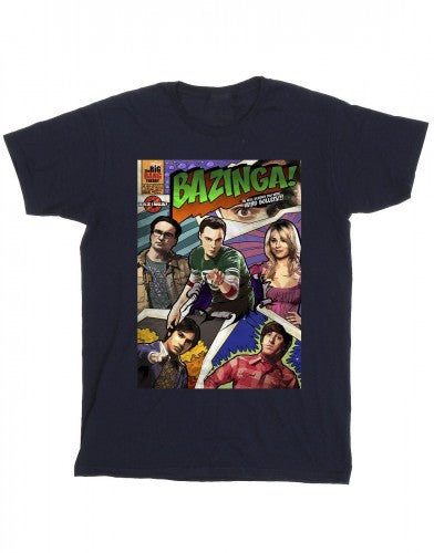 Front - The Big Bang Theory Mens Bazinga Cover T-Shirt