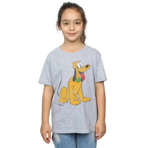 Sports Grey - Lifestyle - Disney Girls Classic Pluto T-Shirt