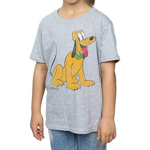 Front - Disney Girls Classic Pluto T-Shirt