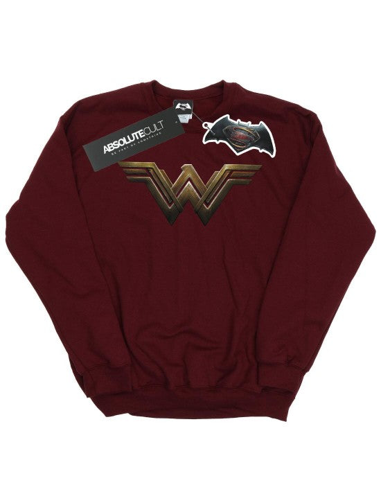 Front - DC Comics Mens Wonder Woman Logo Cotton Sweatshirt