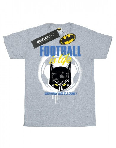Front - DC Comics Mens Batman Football is Life T-Shirt