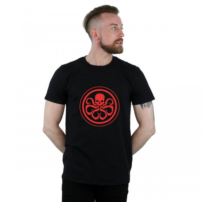Front - Marvel Mens Hydra Logo Cotton T-Shirt