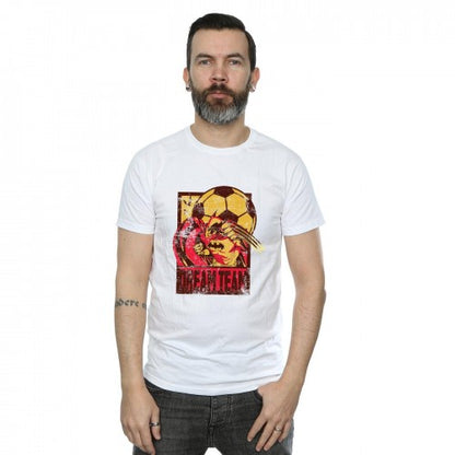 White - Back - DC Comics Mens Batman Football Dream Team T-Shirt