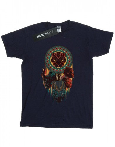 Front - Marvel Womens/Ladies Black Panther Totem Cotton Boyfriend T-Shirt