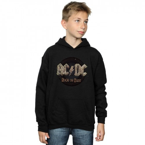 Black - Back - AC-DC Boys Rock Or Bust Hoodie