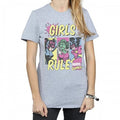 Front - Marvel Comics Womens/Ladies Girls Rule Boyfriend T-Shirt