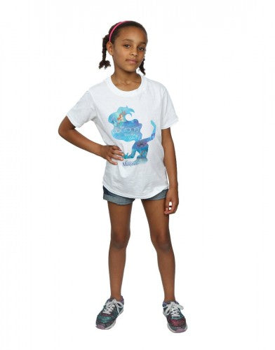 White - Lifestyle - The Little Mermaid Girls Silhouette T-Shirt
