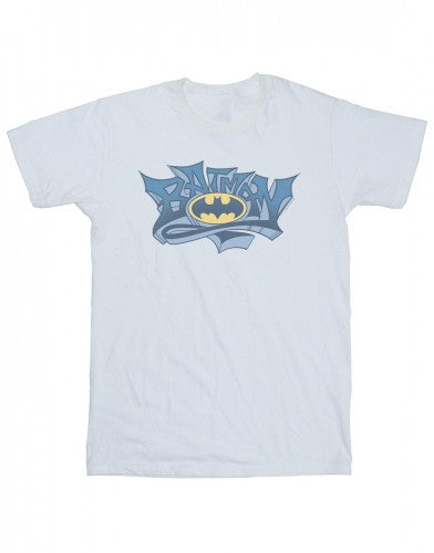 Front - DC Comics Mens Batman Graffiti Logo T-Shirt