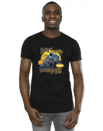 Black - Back - DC Comics Mens Batman Bats Don´t Scare Me T-Shirt
