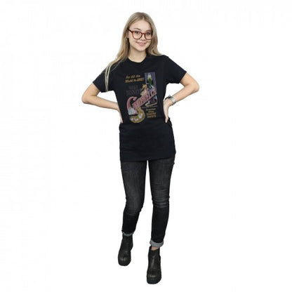 Black - Lifestyle - Cinderella Womens-Ladies Poster Cotton Boyfriend T-Shirt