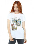 White - Back - Frozen Womens-Ladies Olaf Polaroid Cotton Boyfriend T-Shirt
