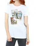 White - Side - Frozen Womens-Ladies Olaf Polaroid Cotton Boyfriend T-Shirt