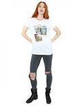 White - Lifestyle - Frozen Womens-Ladies Olaf Polaroid Cotton Boyfriend T-Shirt