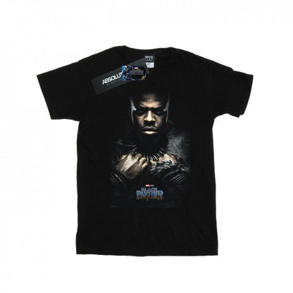 Front - Marvel Mens Black Panther M´Baku Poster T-Shirt
