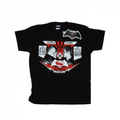 Front - DC Comics Mens Batman v Superman Face Off T-Shirt