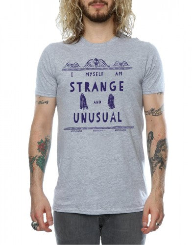 Sports Grey - Side - Beetlejuice Mens Strange And Unusual T-Shirt