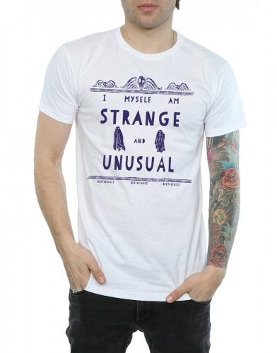 White - Side - Beetlejuice Mens Strange And Unusual T-Shirt