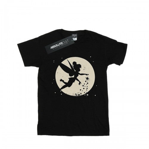 Front - Tinkerbell Womens/Ladies Moon Cotton Boyfriend Crop T-Shirt
