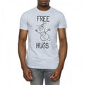 Front - Frozen Mens Free Hugs Olaf Heather T-Shirt
