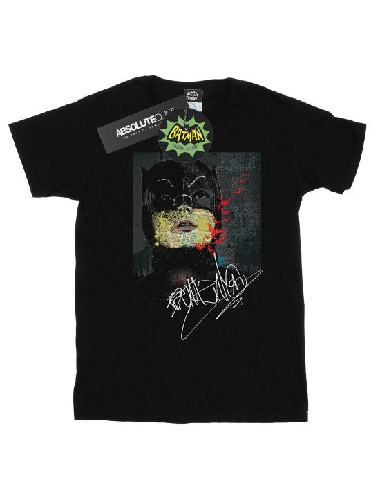 Front - DC Comics Mens Batman TV Series Signature Painting T-Shirt