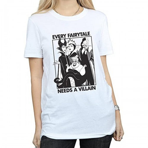 Front - Disney Womens/Ladies Every Fairy Tale Needs A Villain Cotton T-Shirt