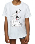 White - Pack Shot - 101 Dalmatians Girls Chair Cotton T-Shirt