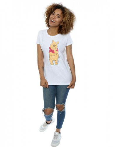 White - Lifestyle - Winnie the Pooh Womens-Ladies Character Heather T-Shirt