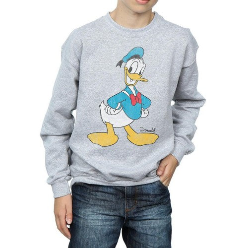 Front - Disney Boys Classic Donald Duck Sweatshirt