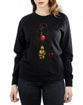 Black - Close up - It Womens-Ladies Pennywise Shadow Sweatshirt