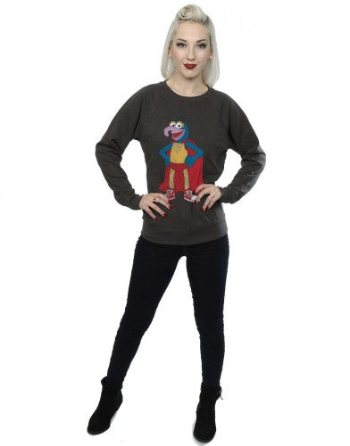 Light Graphite - Lifestyle - The Muppets Womens-Ladies Classic Gonzo Heather Sweatshirt
