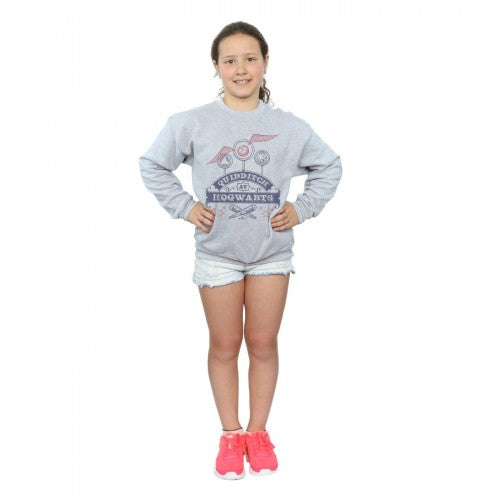 Sports Grey - Lifestyle - Harry Potter Girls Quidditch At Hogwarts Sweatshirt