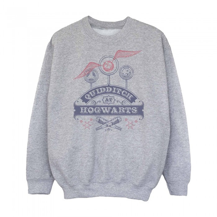 Front - Harry Potter Girls Quidditch At Hogwarts Sweatshirt