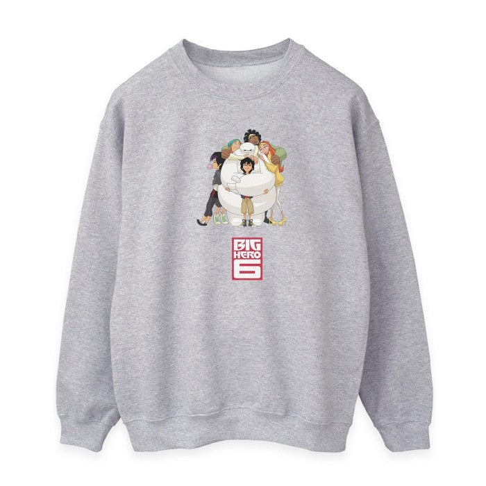 Front - Big Hero 6 Womens/Ladies Baymax Hug Sweatshirt