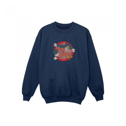 Front - Tom and Jerry Boys Classic Catch Sweatshirt