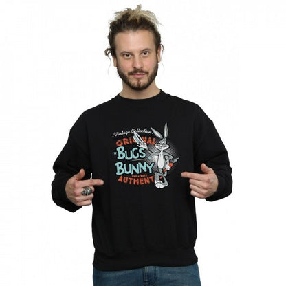 Black - Pack Shot - Looney Tunes Unisex Adult Bugs Bunny Vintage Sweatshirt
