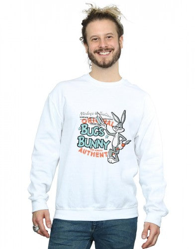 White - Back - Looney Tunes Unisex Adult Bugs Bunny Vintage Sweatshirt