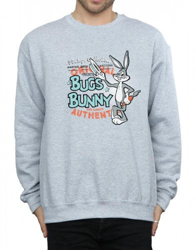 Sports Grey - Side - Looney Tunes Unisex Adult Bugs Bunny Vintage Sweatshirt